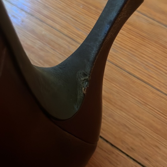 Couture Donald J Pliner Bronze Heels w/Bows 9 1/2 - Picture 5 of 5